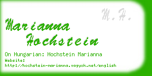 marianna hochstein business card